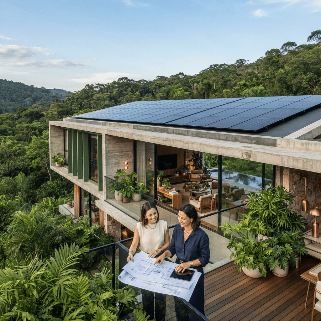 Arquitetura e Energia Solar: Como Integrar Paineis ao Projeto